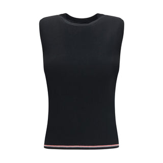 Black Wool Oves Aries Sleeveles T-Shirt