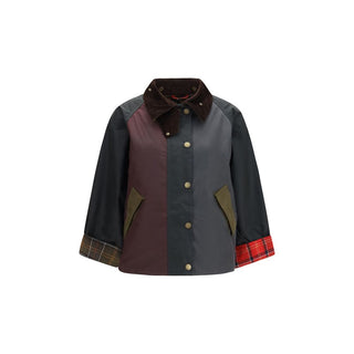 Blue Cotton Full-Length Jacket