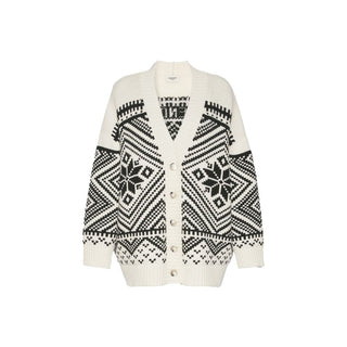 White Virgin Wool Cardigan