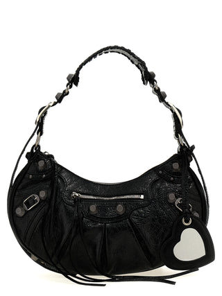 Black Lamb Leather Shoulder Bag