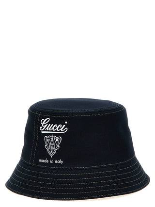 Blue Cotton Bucket Hat