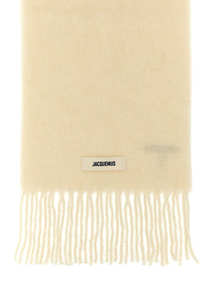 White Alpaca Leather Foulard