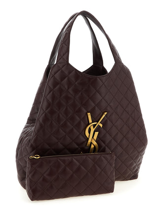 Bordeaux Lamb Leather Tote Bag