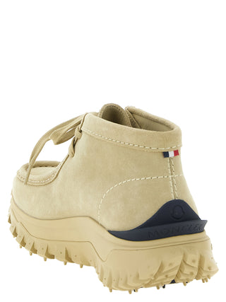 Beige Leather Ankle Boots