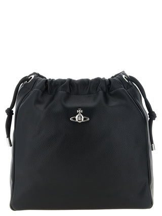 Black Polyethylene Shoulder Bag