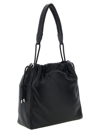 Black Polyethylene Shoulder Bag