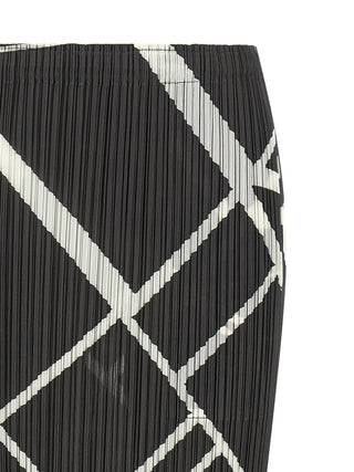 Gray Polyester Mini Skirt