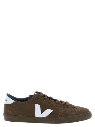 Brown Calfskin Athletic Sneakers