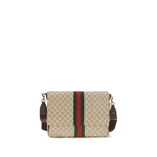 Beige Fabric Shoulder Bag