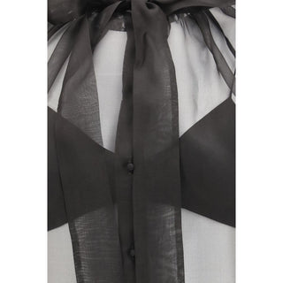 Black Silk Blouse