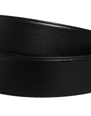 Black Leather Bee Accent Metal Buckle Belt