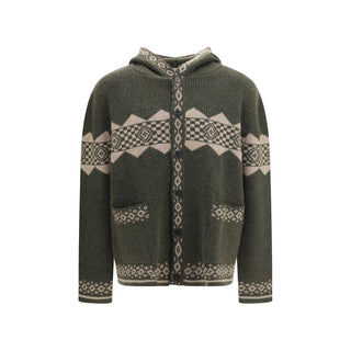 Bicolor Cashmere Cardigan