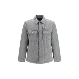 Gray Wool Oves Aries Full-Length Jacket