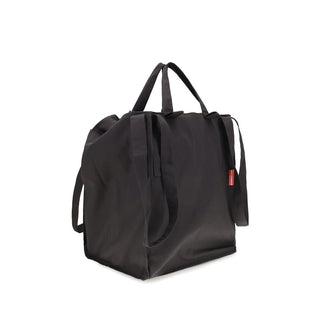 Gray Polyester Shoulder Bag