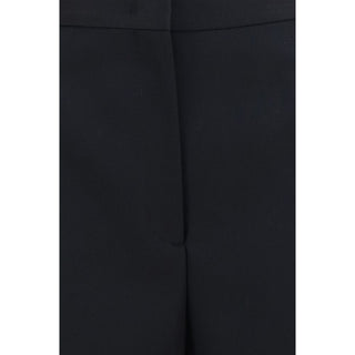 Black Cotton Casual Pants