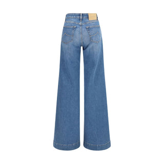 Blue Cotton Relaxed Fit Jeans