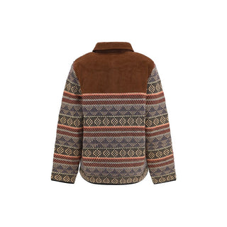 Brown Wool Oves Aries Full-Length Jacket