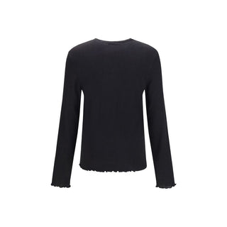 Black Cotton Sweatshirt