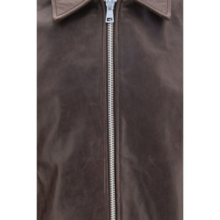 Brown Calf Leather Bos Taurus Leather Jacket