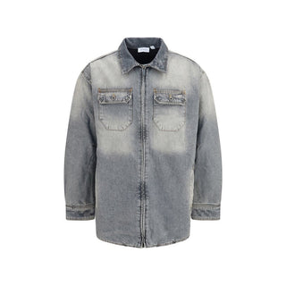 Gray Cotton Denim Jacket