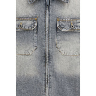 Gray Cotton Denim Jacket
