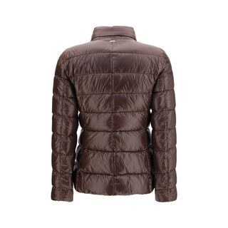 Brown Goose Down Full-Length Jacket