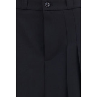 Black Wool Oves Aries Midi Skirt