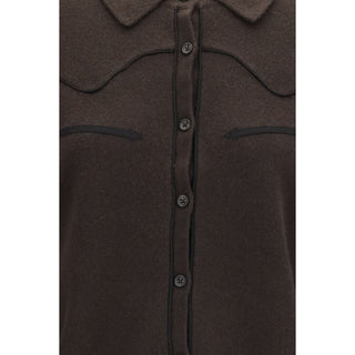 Brown Denim Shirt