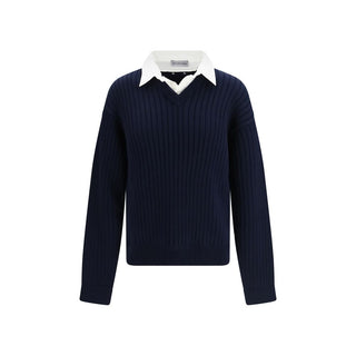 Blue Cotton Sweatshirt