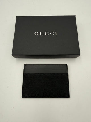 GUCCI GG Canvas Black Cardholder