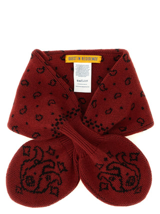 Red Wool Foulard