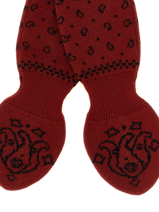 Red Wool Foulard