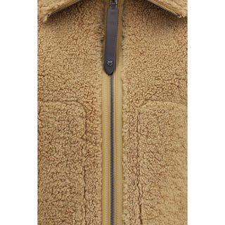 Beige Polyester Shell Jacket