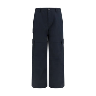 Black Cotton Cargo Pants
