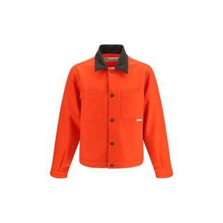 Red Wool Oves Aries Full-Length Jacket