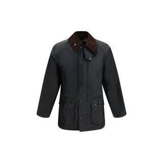 Black Cotton Full-Length Jacket