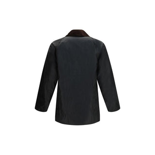 Black Cotton Full-Length Jacket