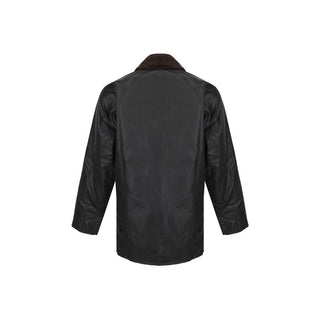 Black Cotton Full-Length Jacket