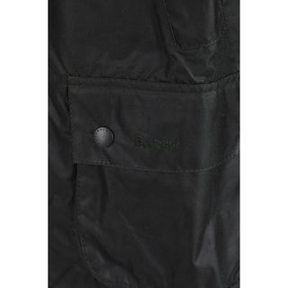 Black Cotton Full-Length Jacket