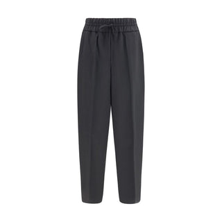 Black Wool Oves Aries Casual Pants