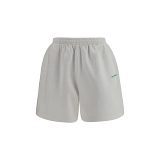 White Cotton Bermuda Shorts
