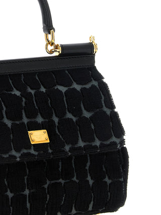 Black Cotton Handbag