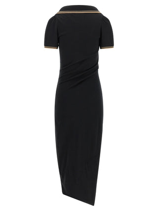 Black Cotton Midi Dress