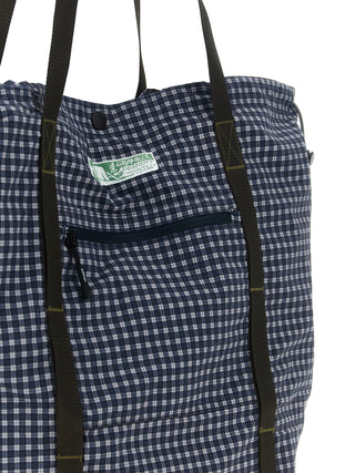 Blue Nylon Tote Bag