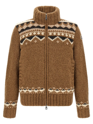 Brown Virgin Wool Cardigan