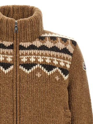 Brown Virgin Wool Cardigan