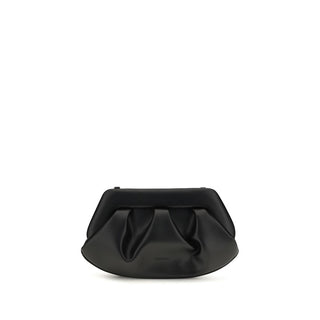 Black Recycled Leather Shoulder Bag