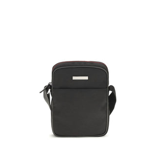 Black Fabric Shoulder Bag