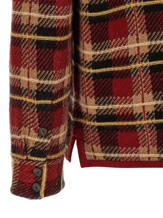 Red Cashmere Blouse