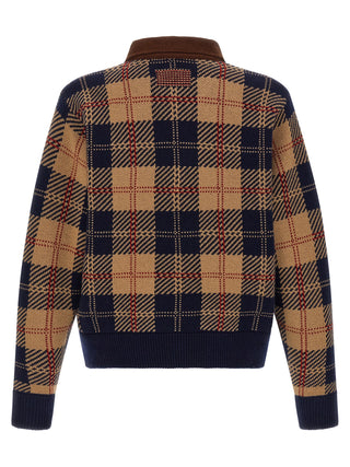 Multicolor Wool Bomber